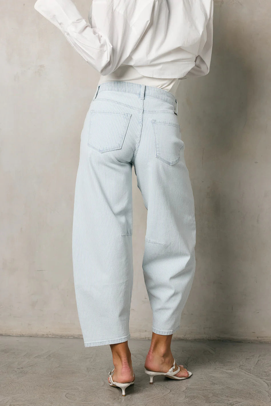 Striped Barrel Jeans C449
