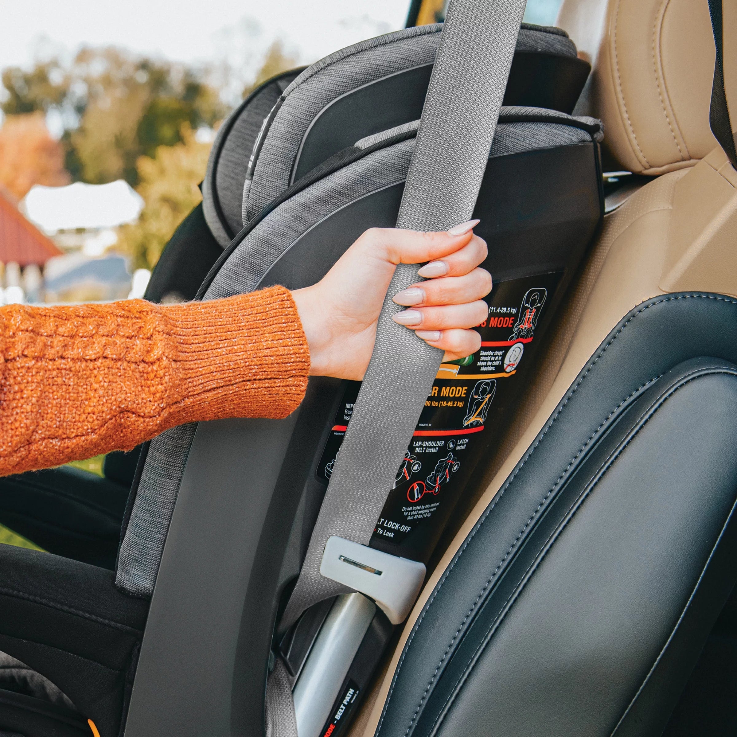 Black Harness + Booster Car Seat S30190