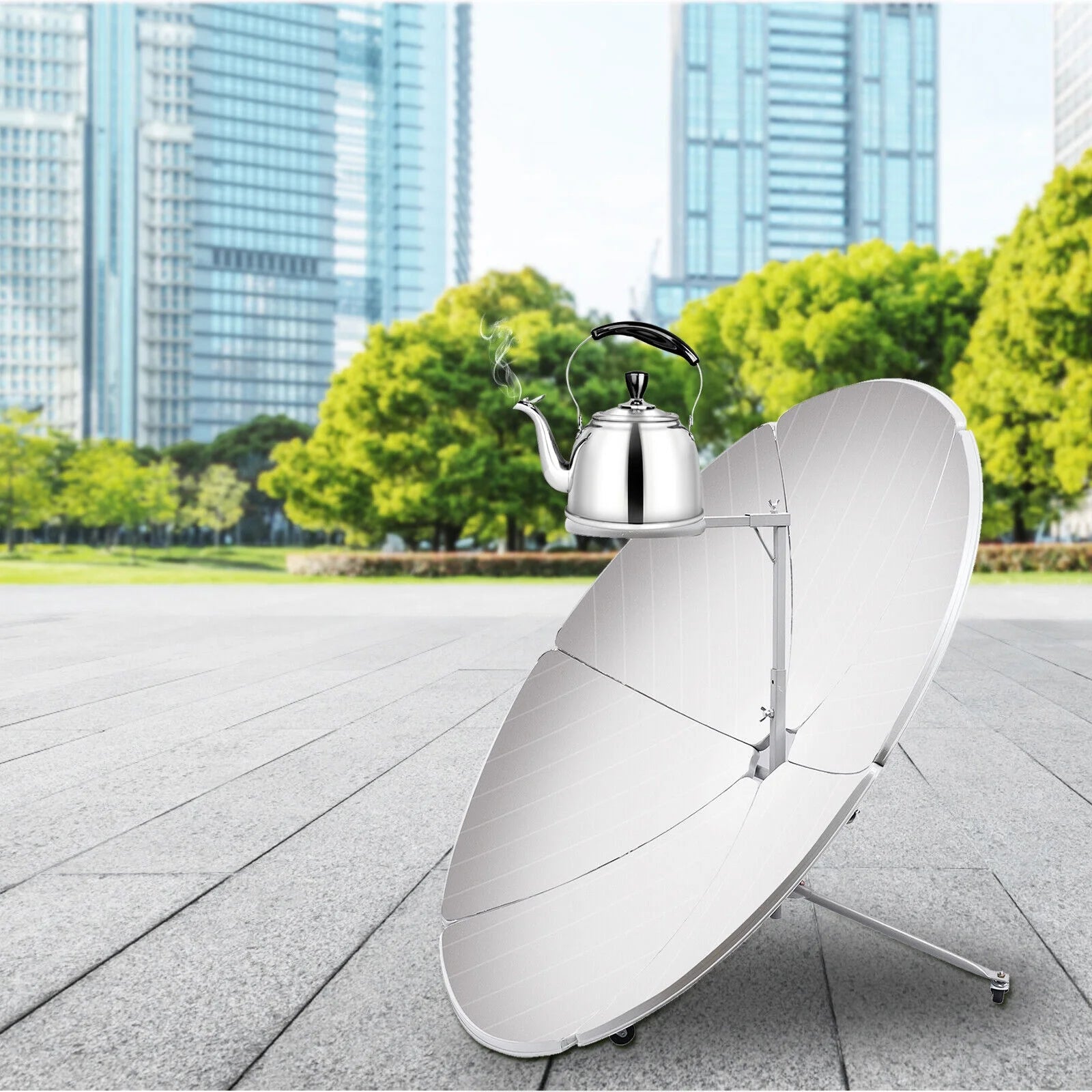 1800W Parabolic Solar Cooker Outdoor Camping Sun Oven U379