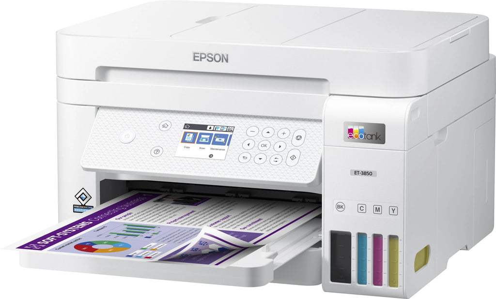 White All-in-One Inkjet Printer with Scanner, Copier I7755
