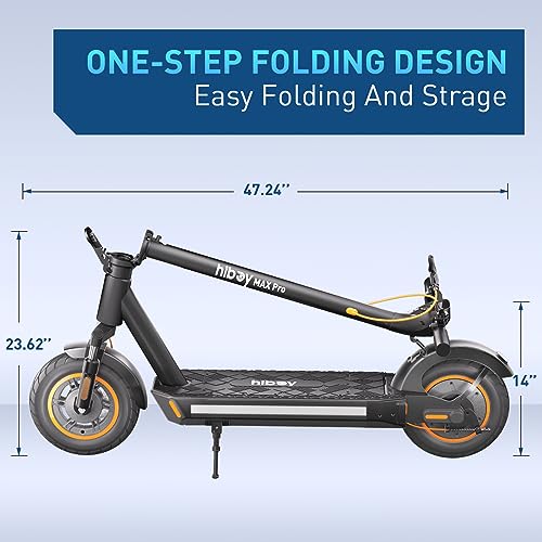 Electric Scooter, 46.6 Mi Long Range, 22 MPH, 650W Motor, 11'' Pneumatic Tires, Dual Suspension, 265lbs MAX Load Q504942