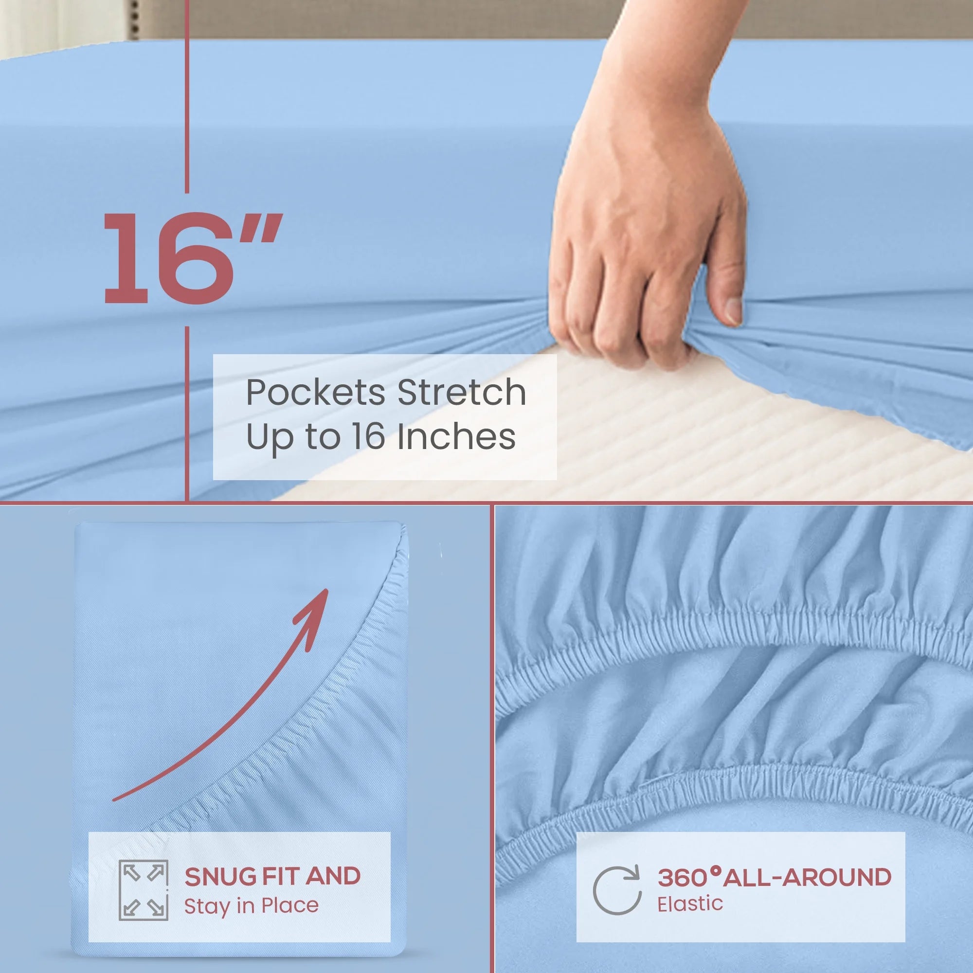Blue Queen Fitted Cotton Sheet R870759
