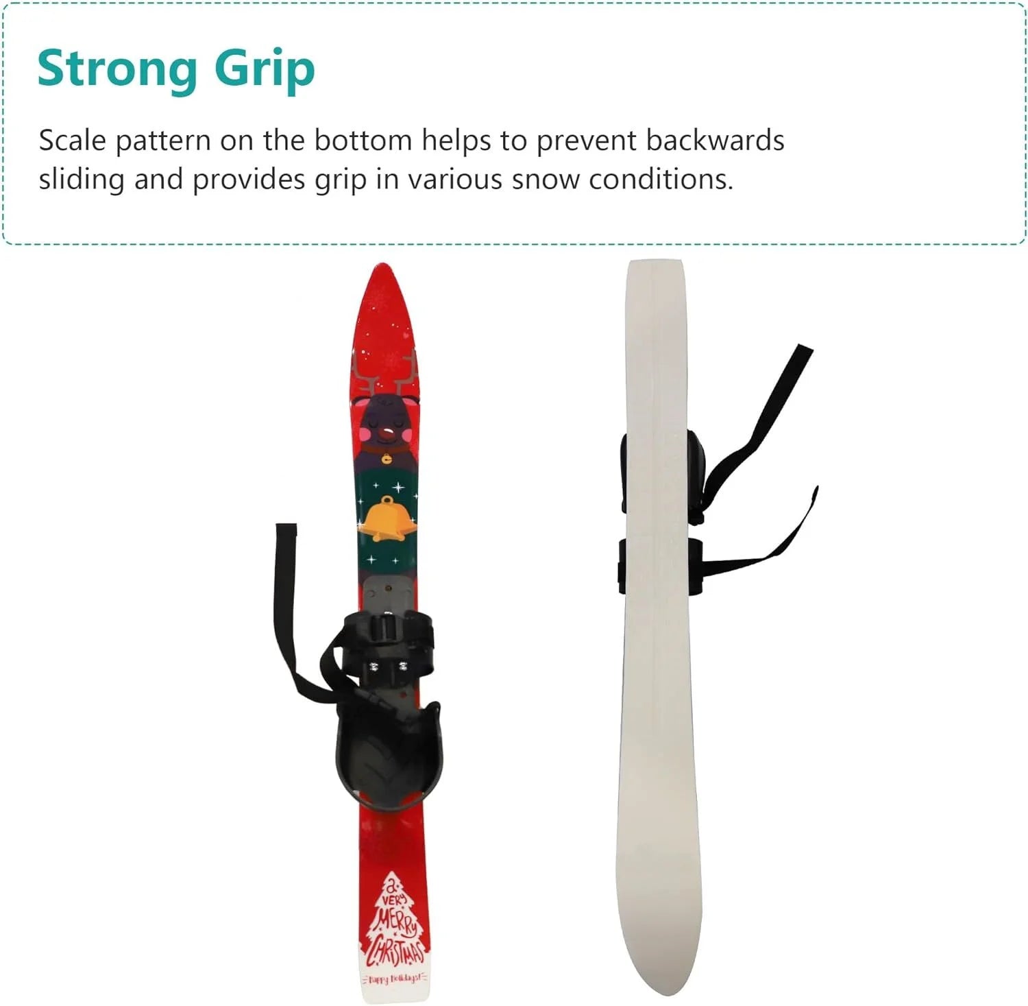Blue Kids' Ski Set with 2 Ski Boards and 2 Poles I6026