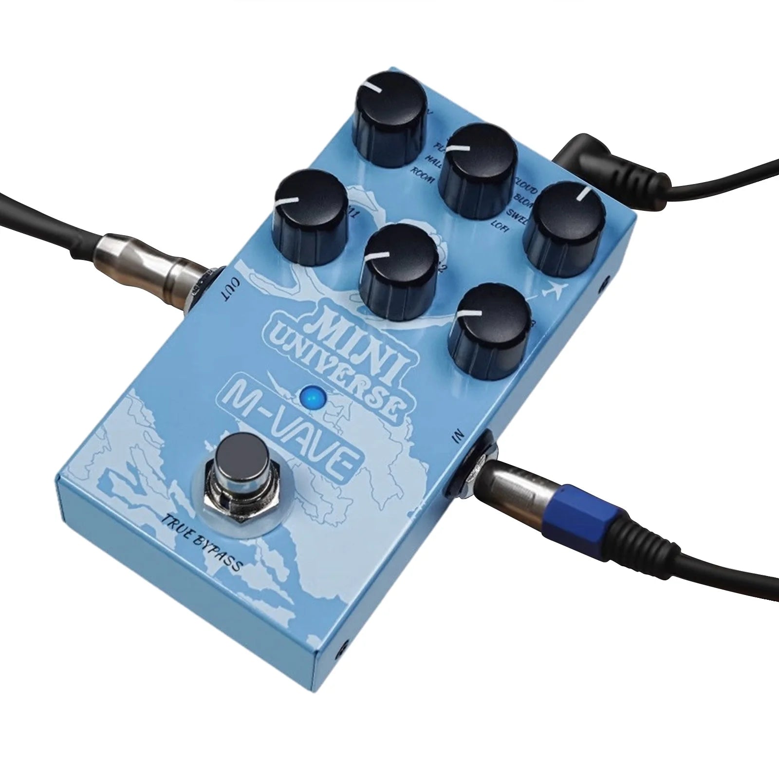 MINI UNIVERSE 9 Mode Reverb Guitar Effect Pedal V4814