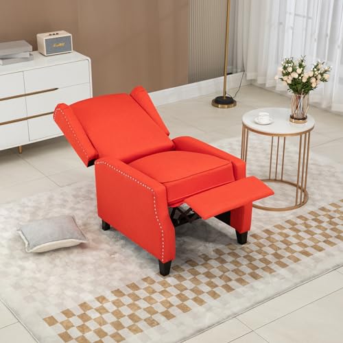 Red Adjustable Wingback Recliner Chair T978