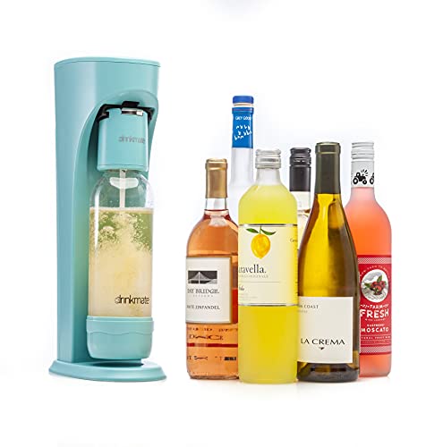 Arctic Blue Sparkling Water and Soda Maker with Two 60L CO2 Cylinders and Carbonation Bottle E346