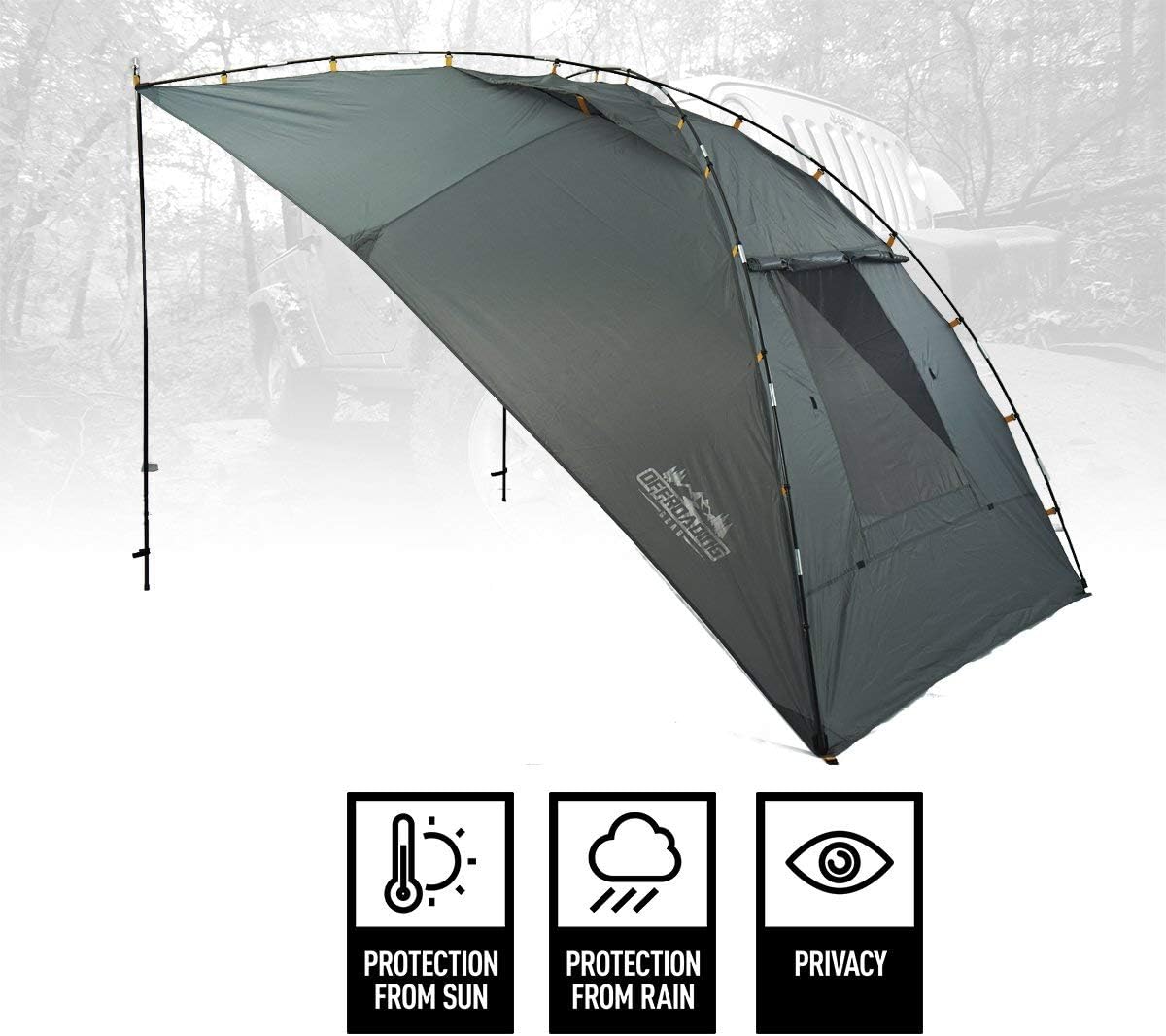 Portable Awning Canopy Sun Shade with Privacy Wall T510362