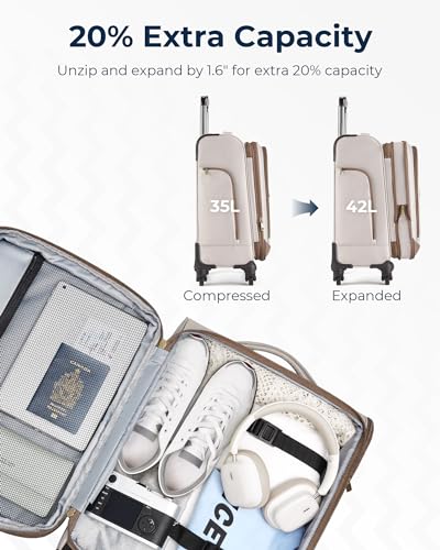 Gray 20 inch Softside Carry-On Luggage with Spinner Wheels N517933