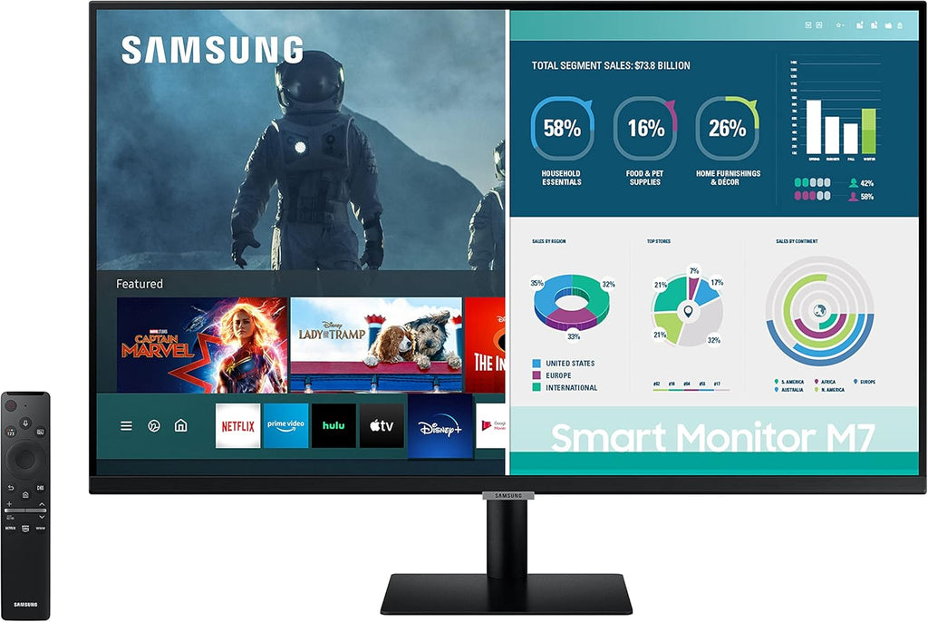 32-inch 4K UHD Smart Monitor, Black R83245