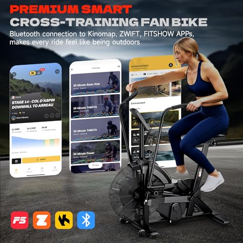 Air Bike with Magnetic & Air Resistance Fan Bike K541