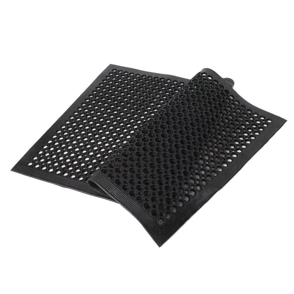 60" x 36" Anti-Fatigue Non-Slip Rubber Floor Mat with Holes M30978