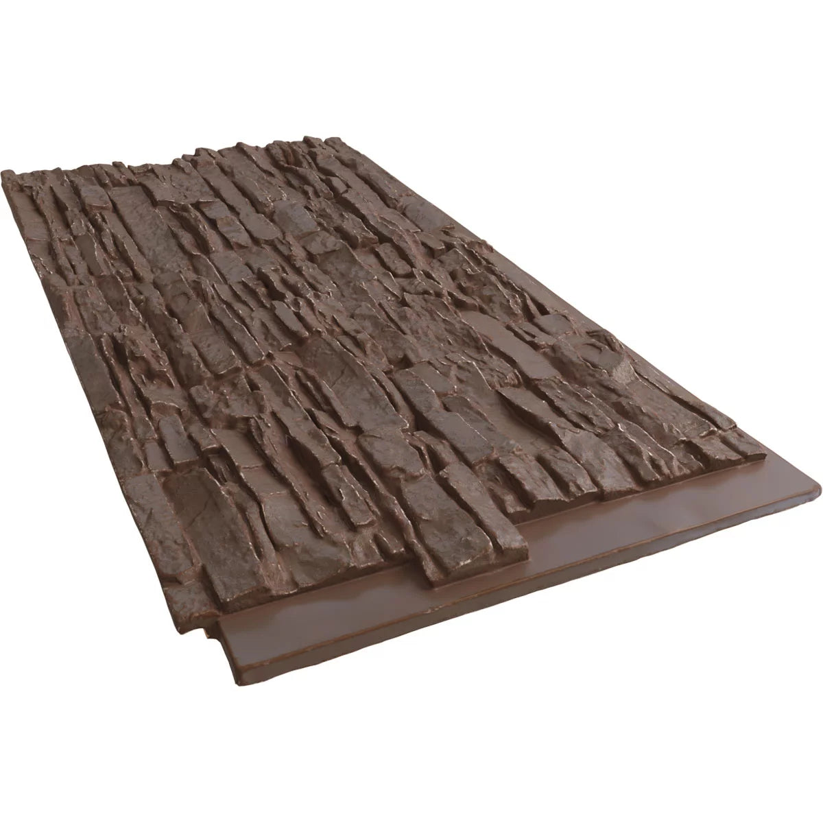 45 3/4"W x 24 1/2"H x 1 1/4"D Autumn Bronze Faux Stone Siding Panel W483