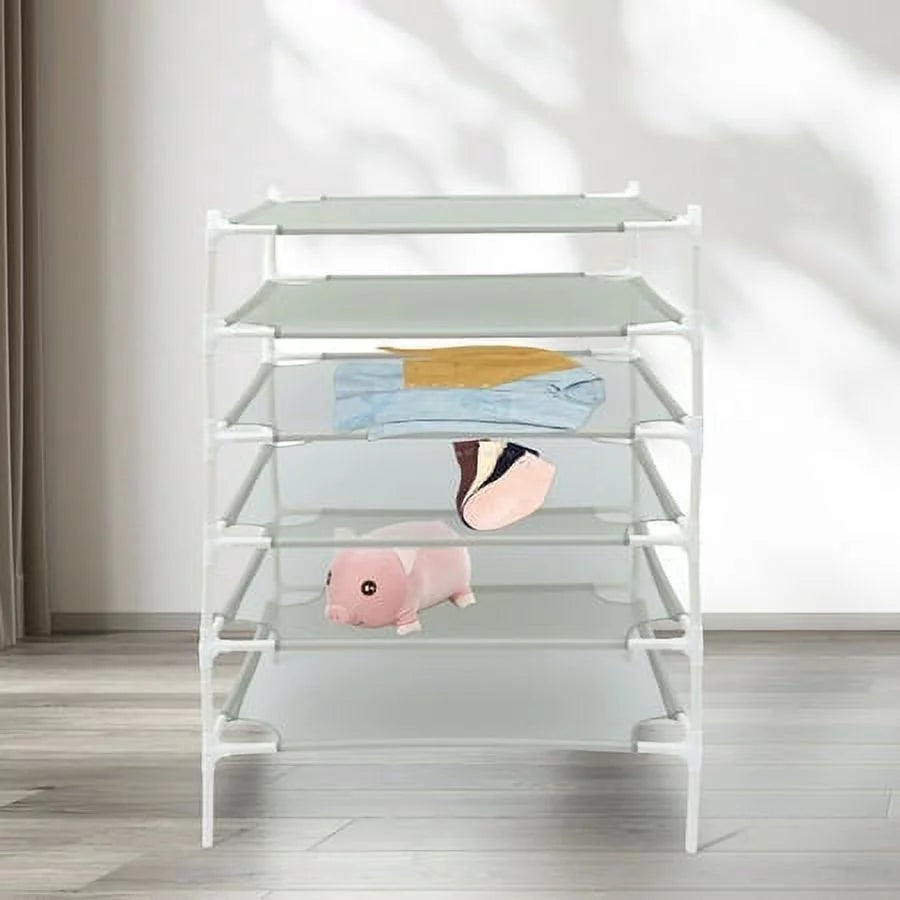 6-Layer Stackable Mesh Clothes Drying Rack Q978