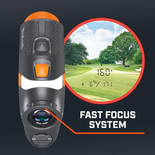 Laser Rangefinder with Slope Switch, 1300 Yard Range 6X Magnification H38807