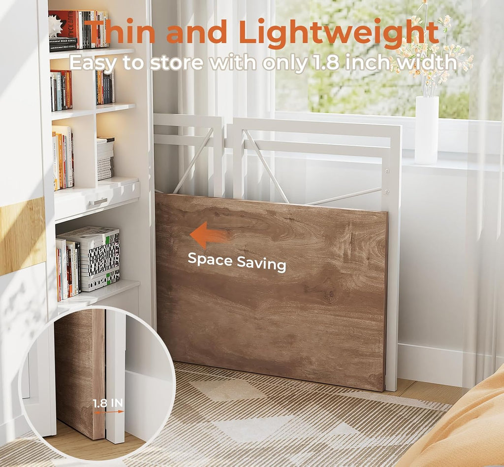 31.5 inch Folding Desk with Led Lights W2462