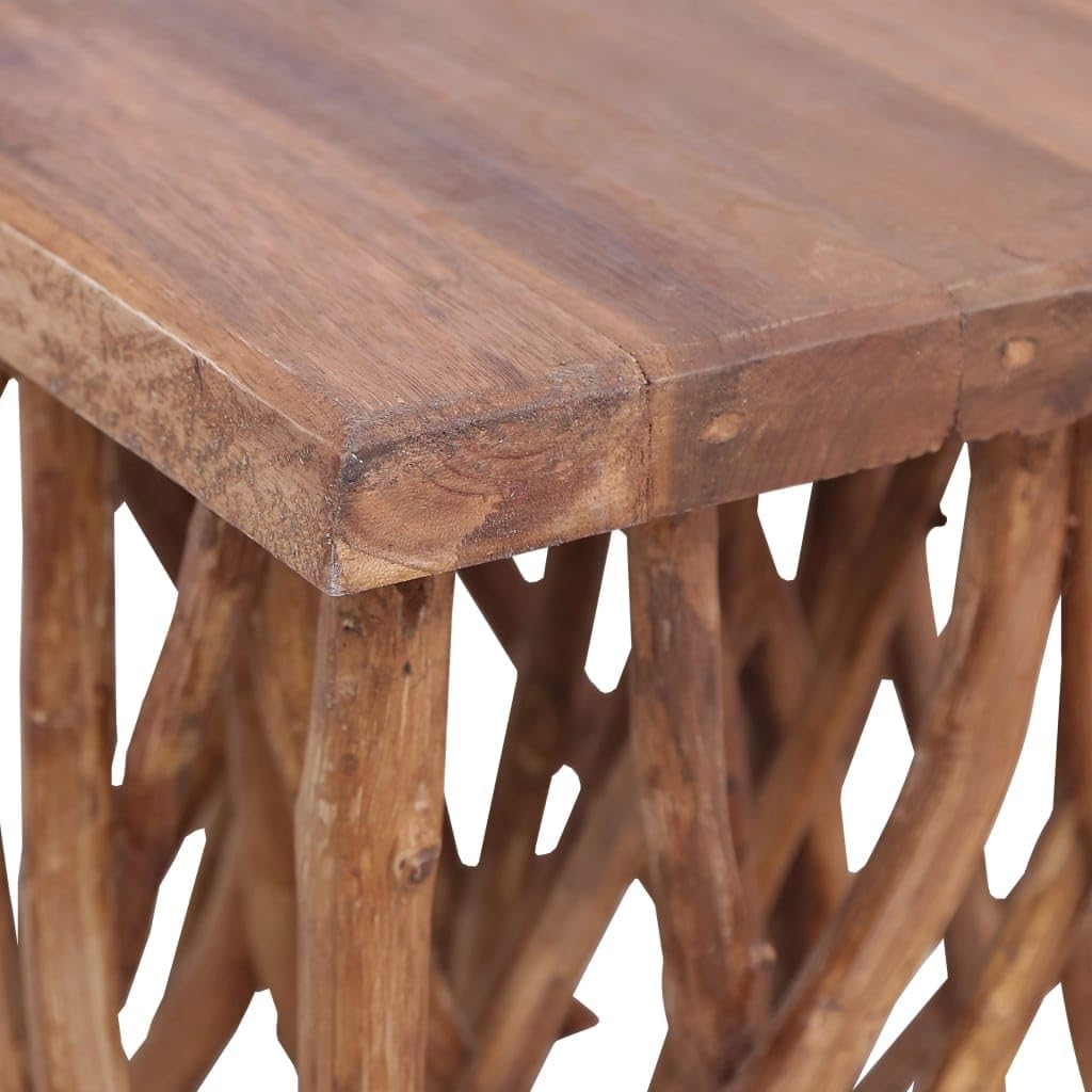 Solid Wood Coffee Table with Log Legs P2229