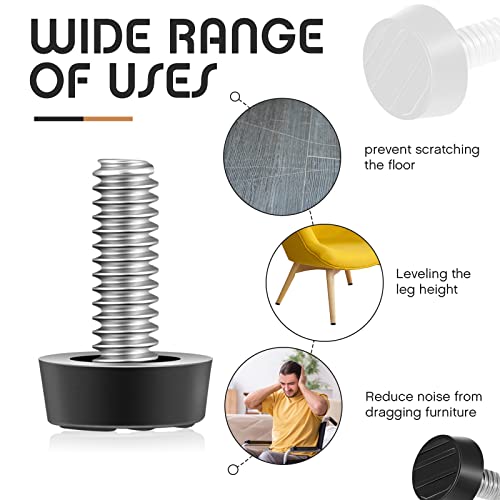 20 Pack Galvanized Steel Adjustable Furniture Levelers P591