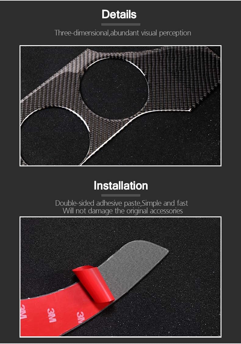Carbon Fiber Dashboard Instrument Panel Car Sticker Trim Cover P336713