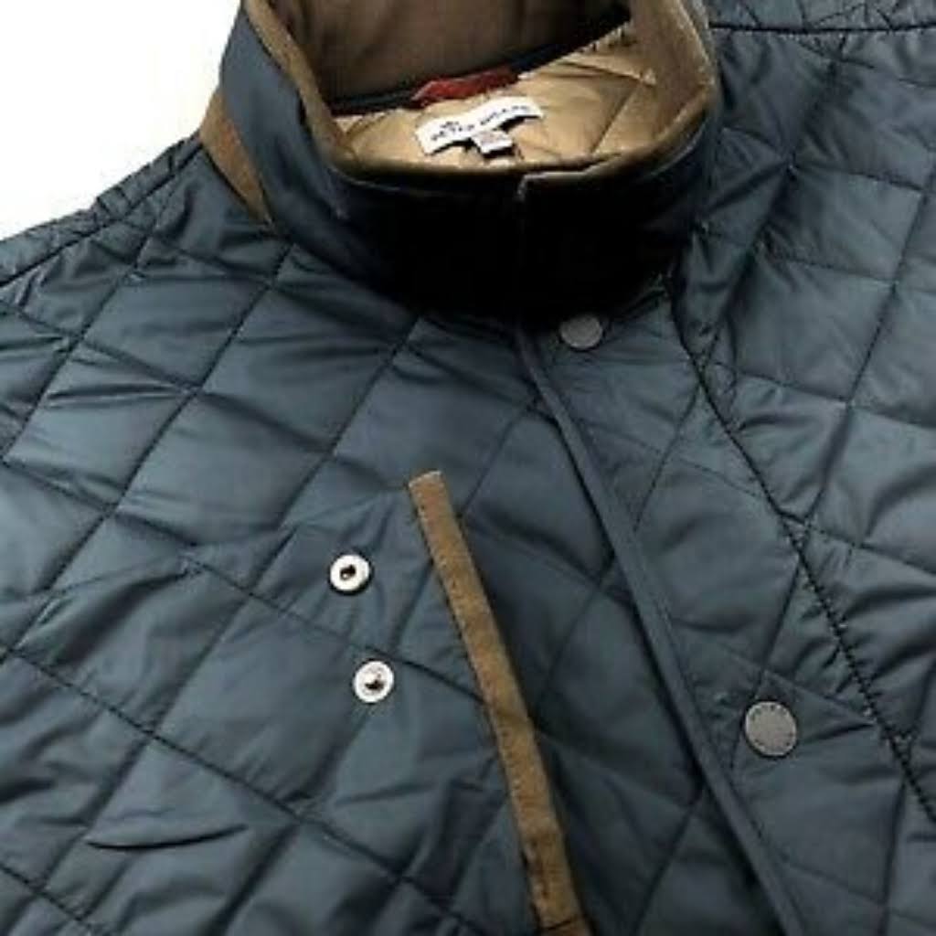 Black Quilted Travel Coat P46517