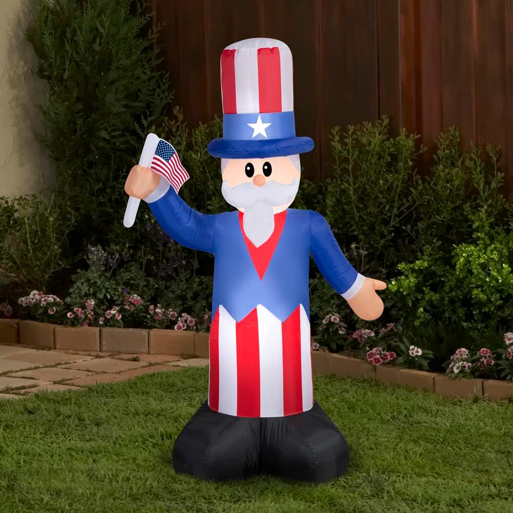5 ft Tall Inflatable Uncle Sam A502380