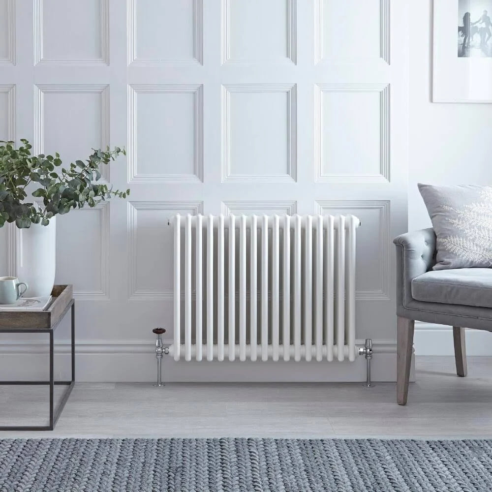 White Cast Iron Style Tall Column Radiator V7739