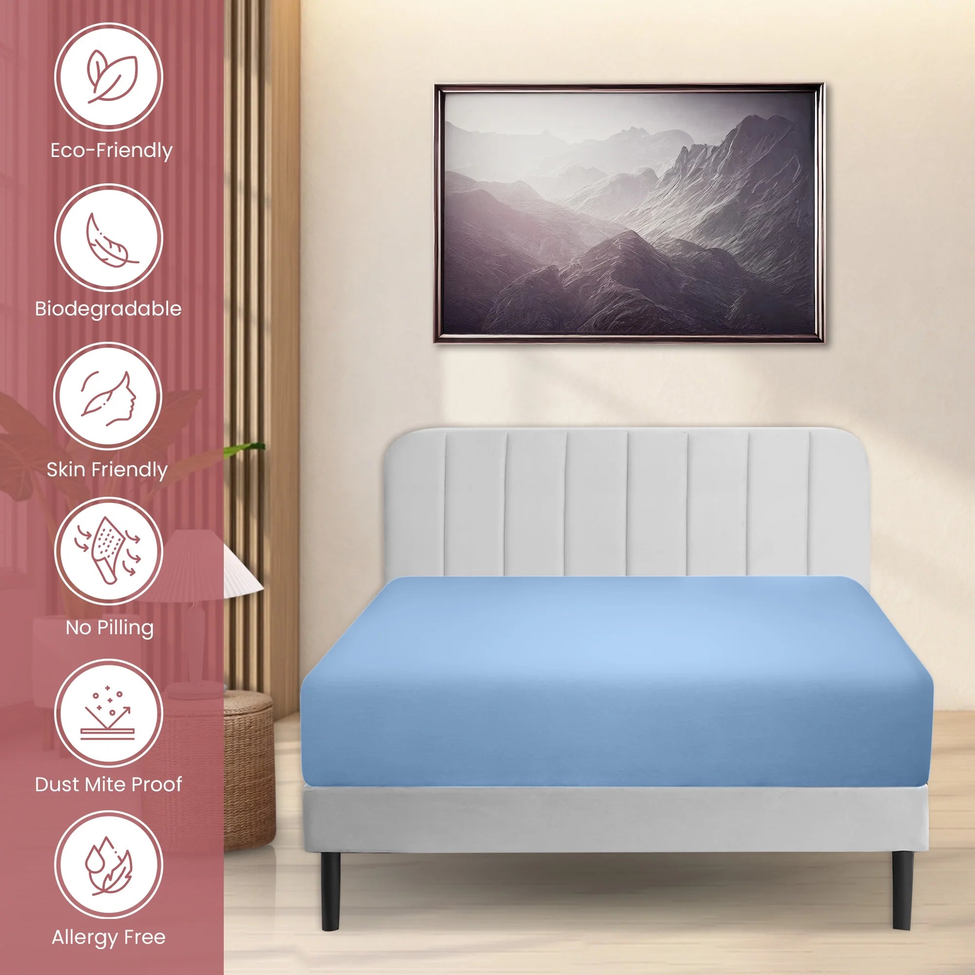 Blue Queen Fitted Cotton Sheet R870759