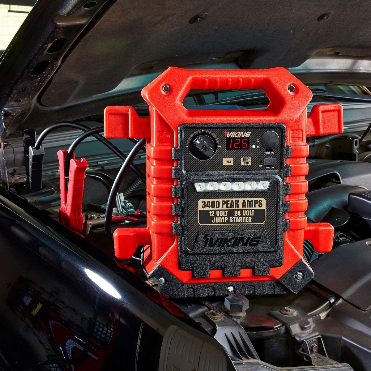 Portable Car Battery Jump Starter and Power Pack G42553