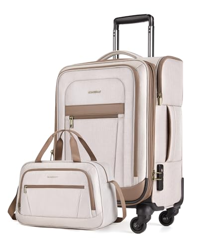 Gray 20 inch Softside Carry-On Luggage with Spinner Wheels N517933