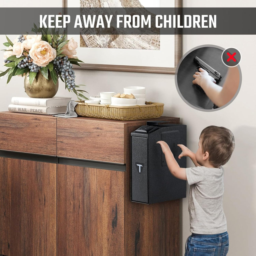 Biometric Gun Safe for Handgun with Fingerprint PIN Code and Key Q20685