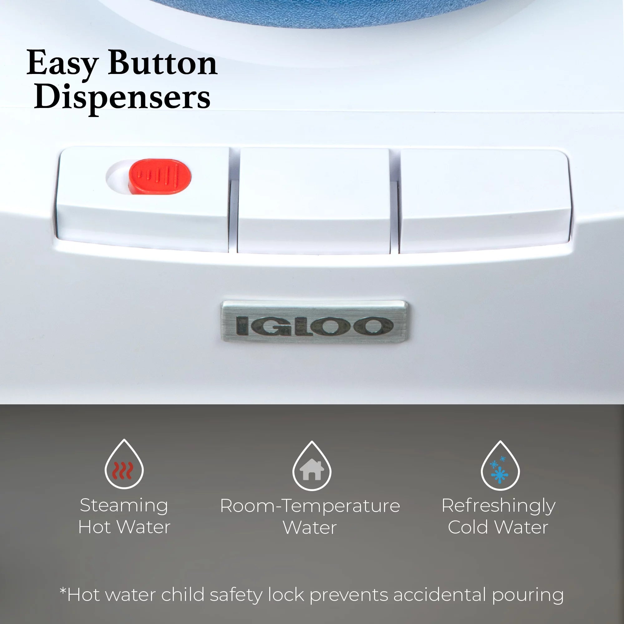 White Countertop Hot and Cold Water Dispenser B519