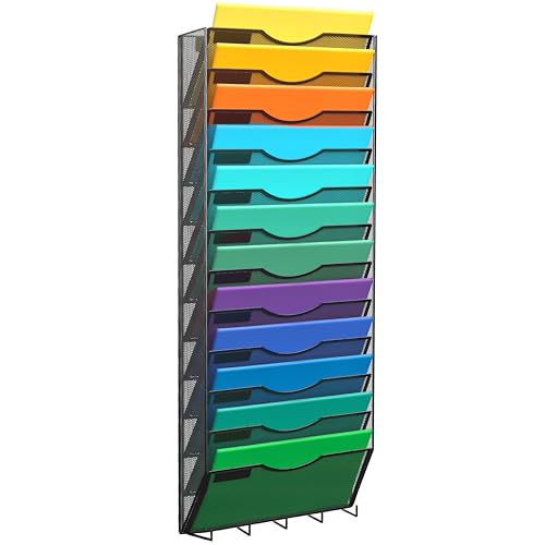 Black 10-Tier Wall File Organizer I452