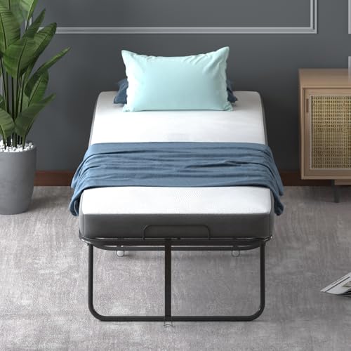 Twin Size Folding Bed with 4" Foam Mattress F7664
