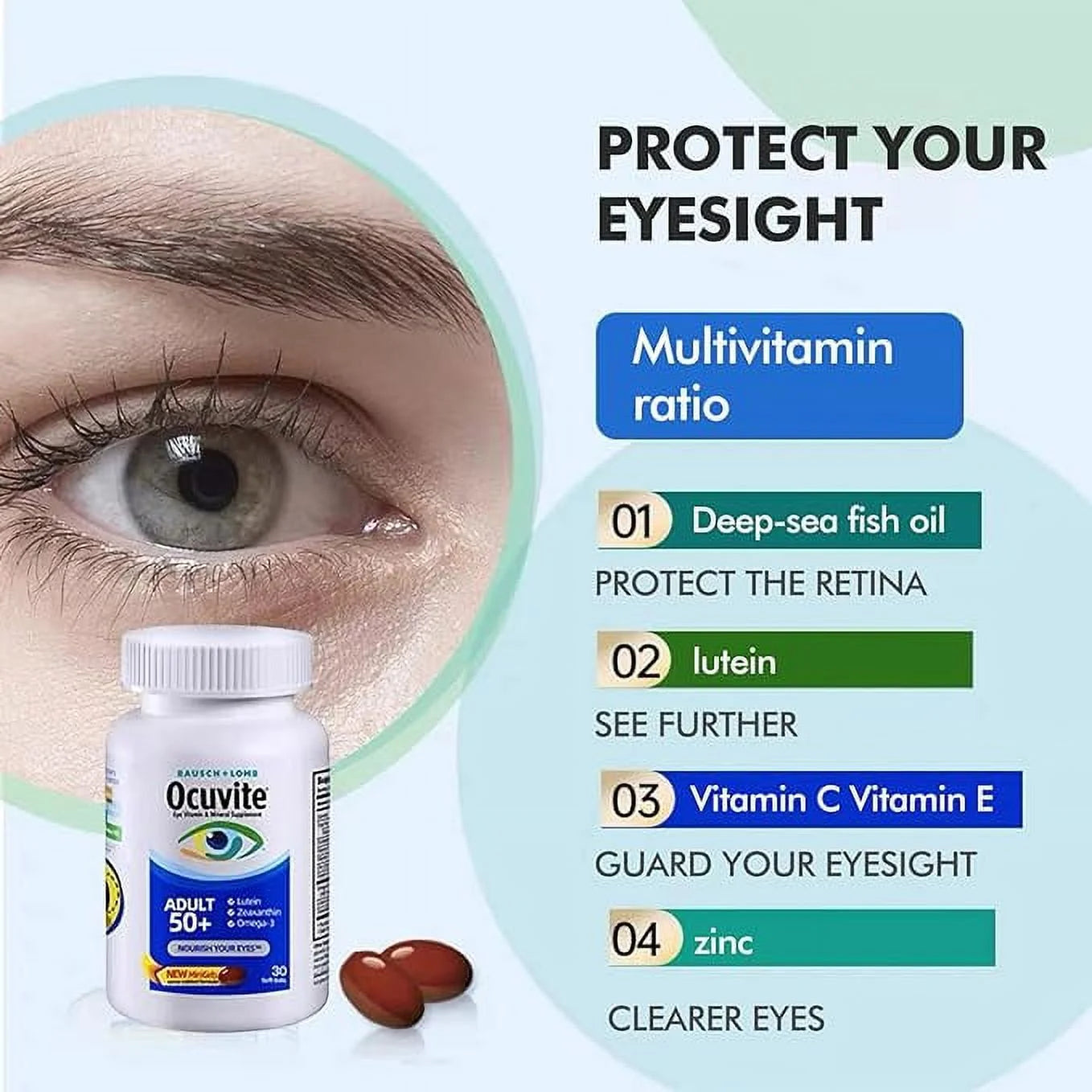 150 Softgels Eye Vitamin & Mineral Supplement G53877