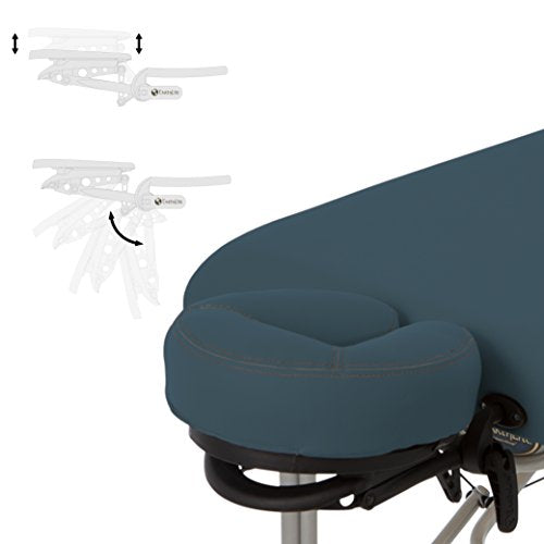 Portable Massage Table Ultra-Lightweight Aluminum Frame with Face Cradle & Carry Case (29lb) U409