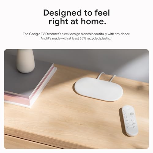 Porcelain 4K Google TV Streamer with 32 GB Storage W6654