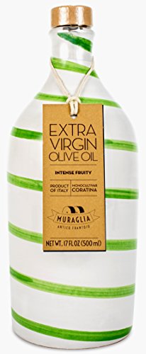 16.9 Fl.oz Extra Virgin Olive Oil in Handmade Ceramic Bottle X53120