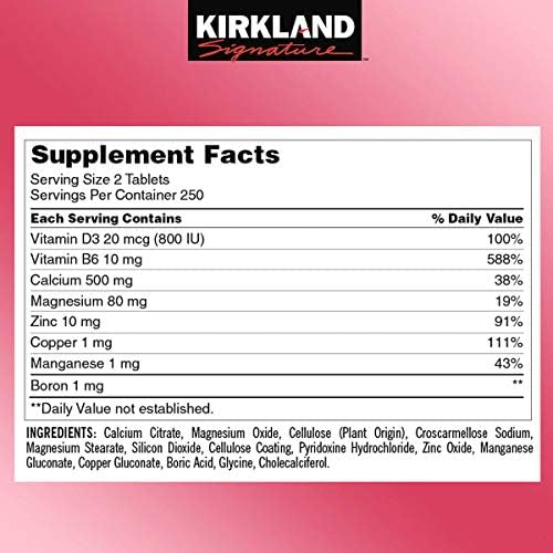 Calcium Citrate Magnesium and Zinc, 500 Tablets Z651734