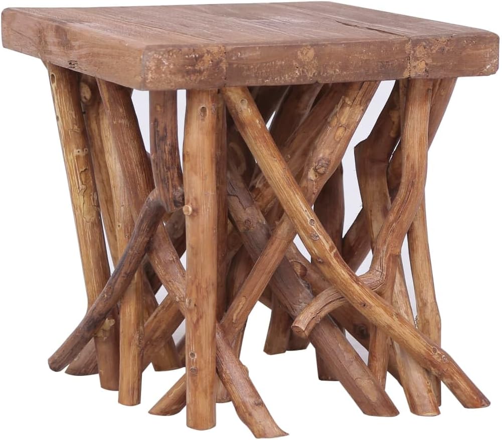Solid Wood Coffee Table with Log Legs P2229