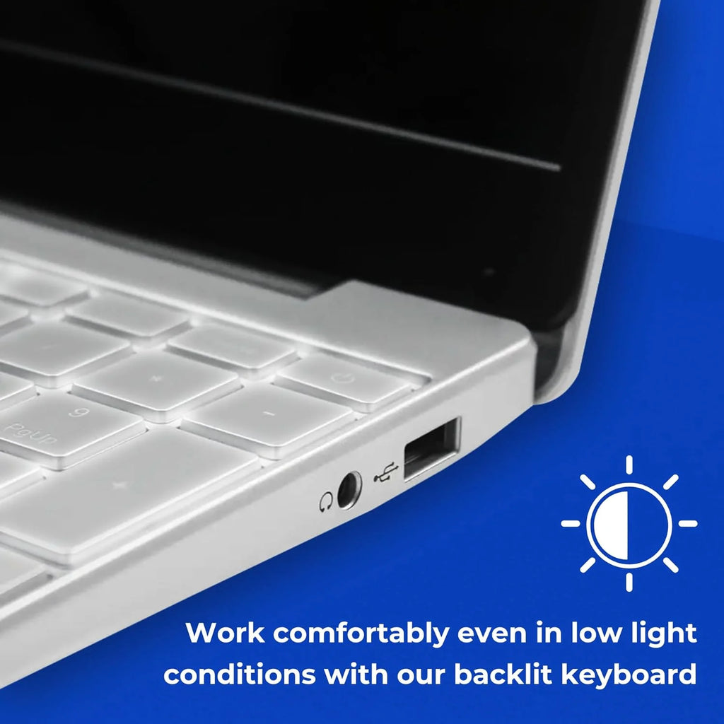 15.6" Laptop, Intel Quad-Core, 8GB RAM, 512GB SSD, Win 11 Pro, Fingerprint, Backlit Keyboard, HDMI, Bluetooth, USB 3.0, HD Webcam I81876