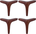 Set of 4 Solid Wood Furniture Legs, Walnut W288