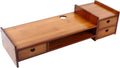Bamboo Monitor Stand with 3 Drawers H41931