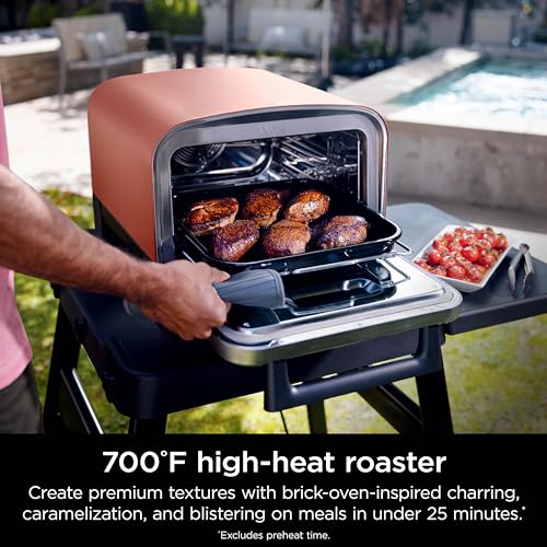 Terracotta Red 8-in-1 Outdoor Pizza Oven K3867