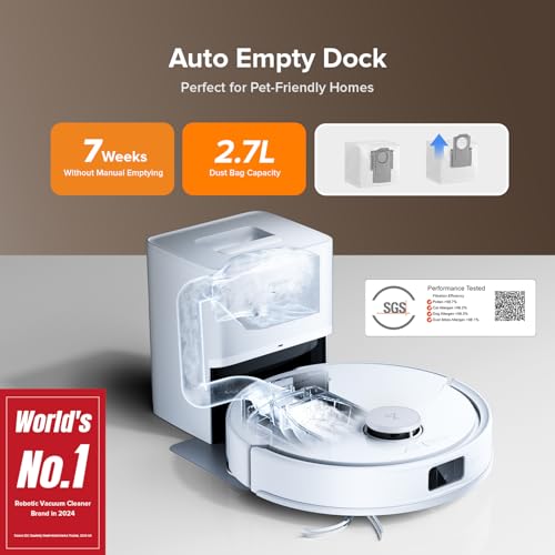 Robot Vacuum and Mop Cleaner with DuoRoller Brush U860594