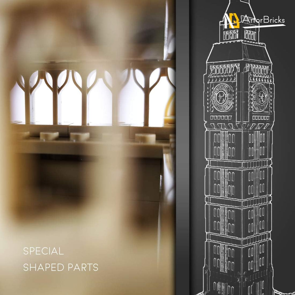 Architectural Big Ben Building Set (1666 pieces) M522
