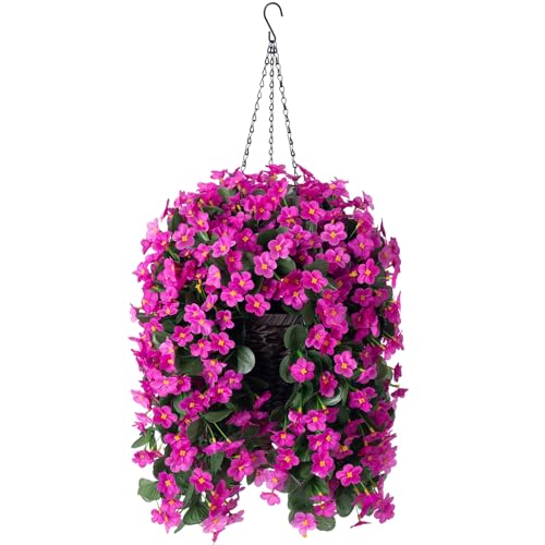 Faux Silk Hanging Flowers Plants Baskets S744