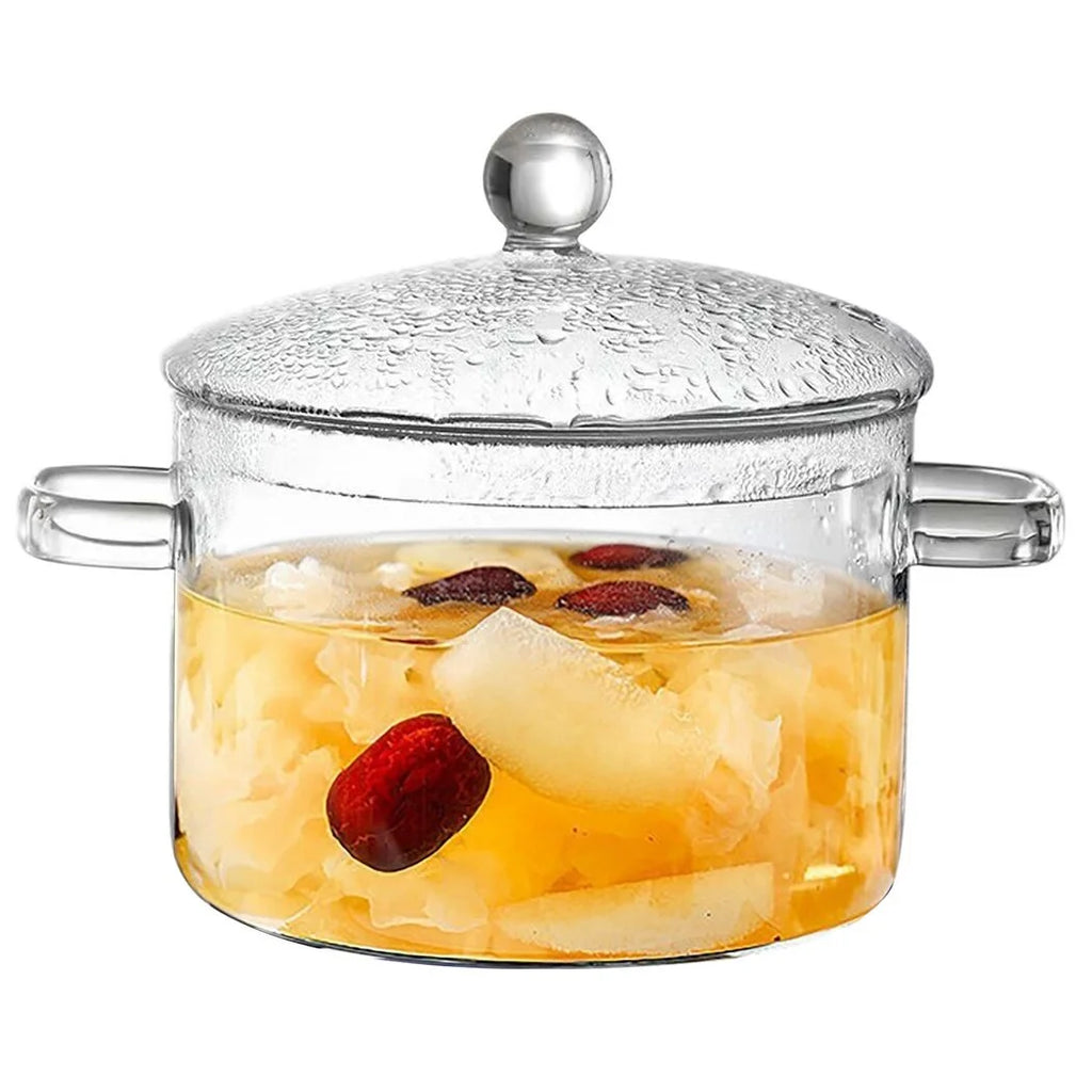 64oz High Borosilicate Glass Saucepan with Lid N361767