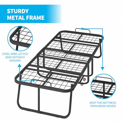 Twin Size Folding Bed with 4" Foam Mattress F7664