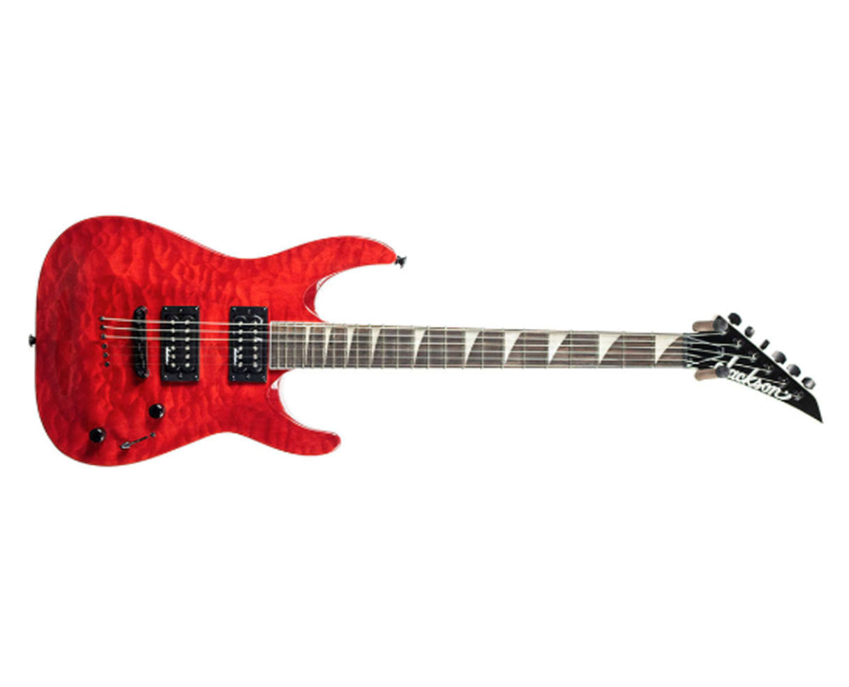Transparent Red Arch Top Electric Guitar F672545