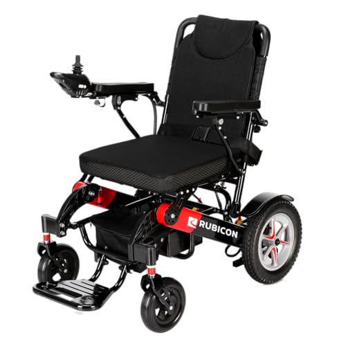 Puncture-Free Wheels Electric Wheelchair with 25 Miles Range, 600W Motors, Dual 12AH Lithium Batteries F90337