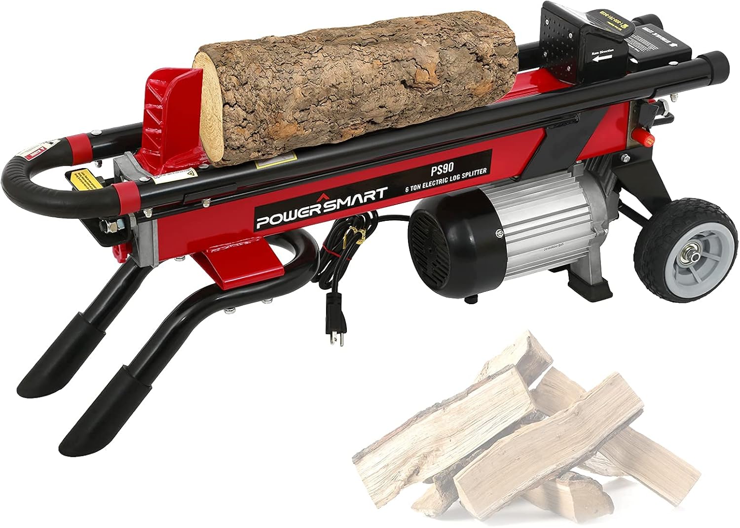 6-Ton Hydraulic Electric Log Splitter R81726